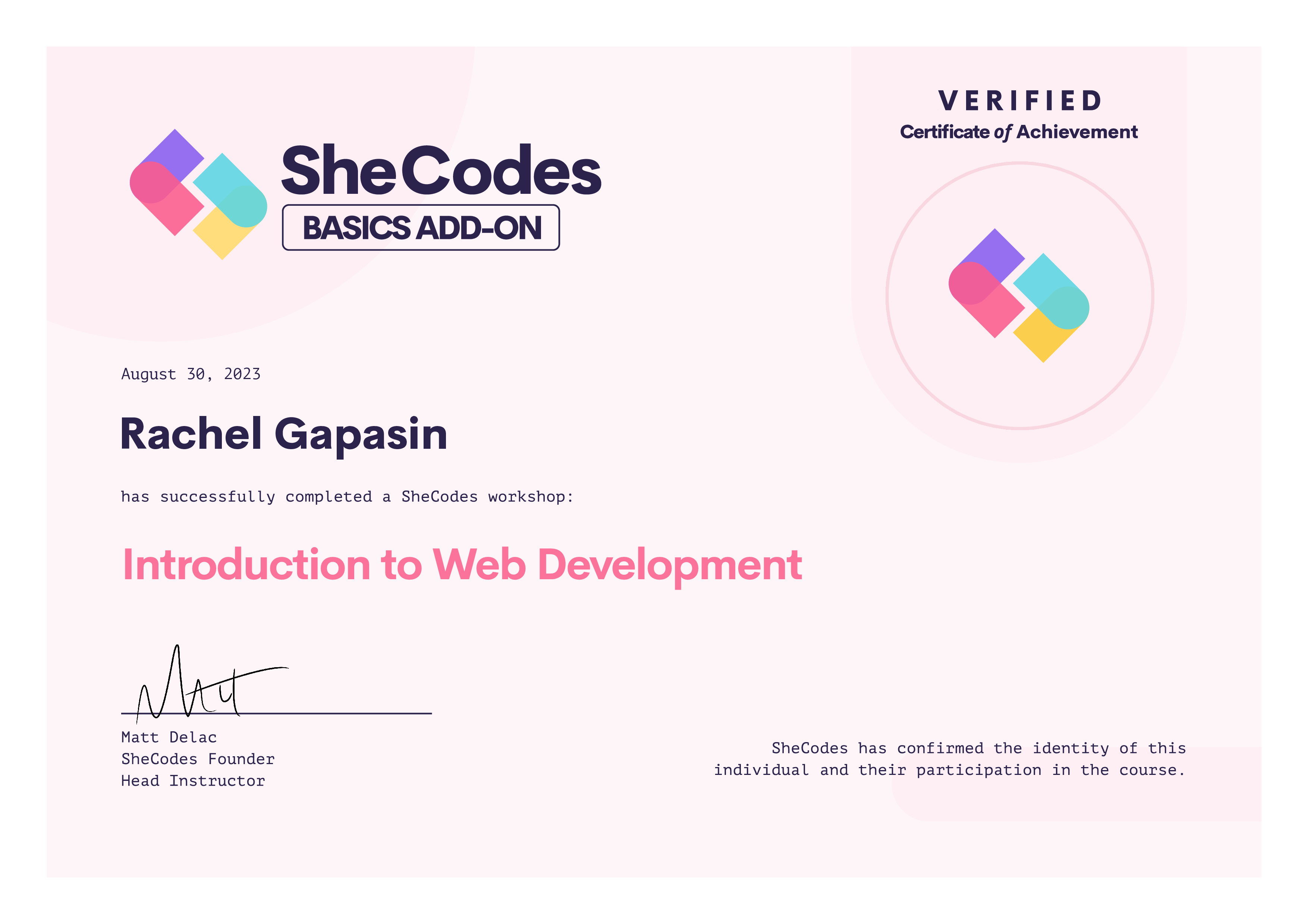 SheCodes Basics