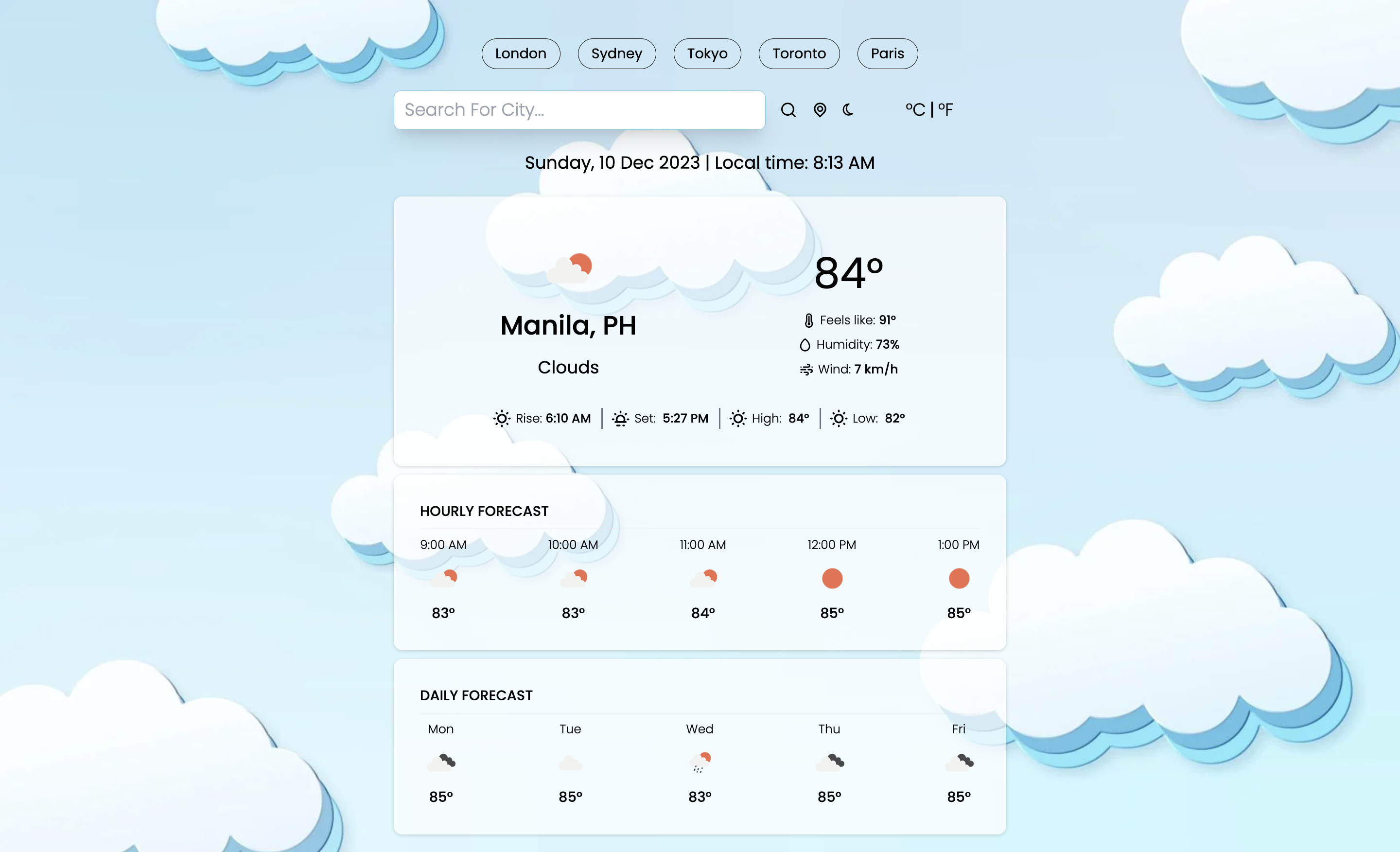 React Weather App